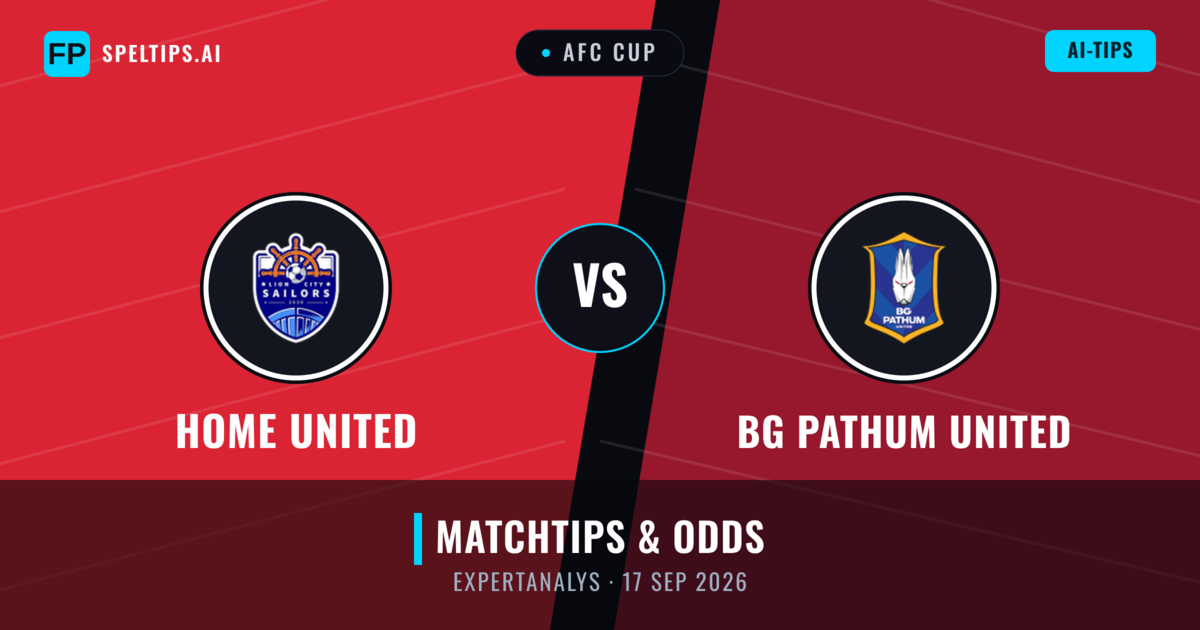 Home United vs BG Pathum United — matchtips och förhandstitt