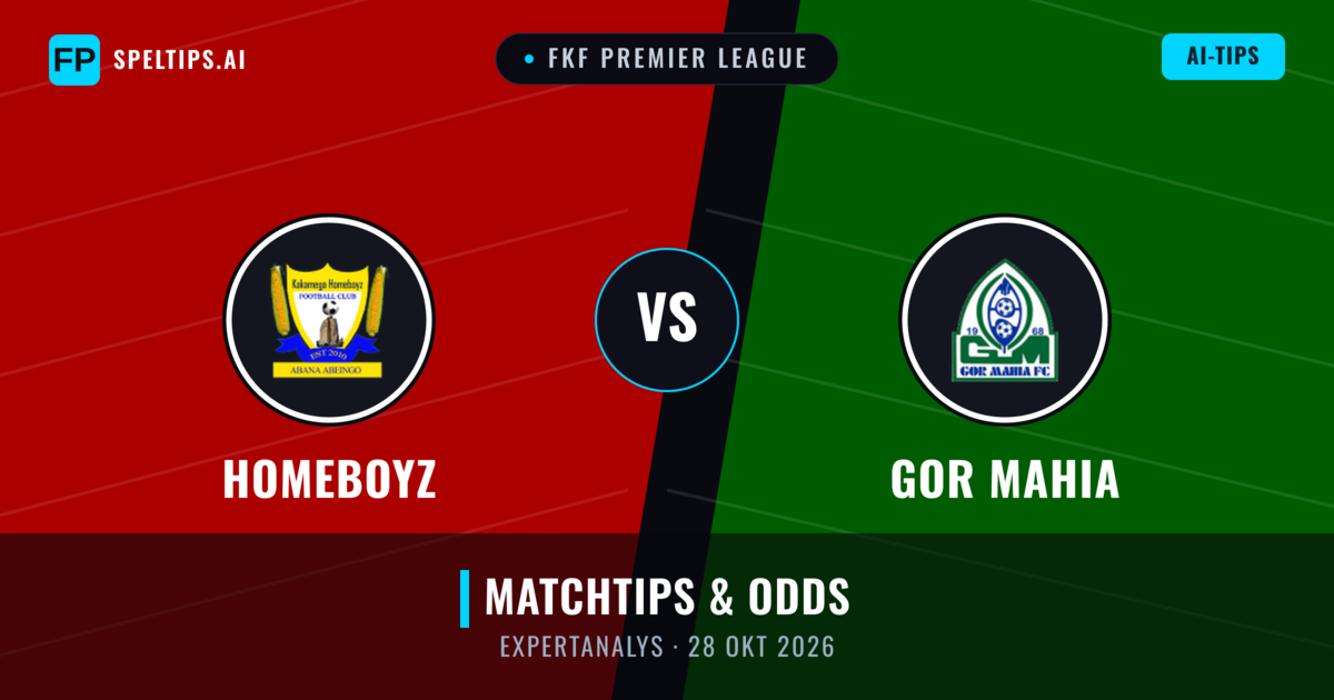 Homeboyz vs GOR Mahia — matchtips och förhandstitt