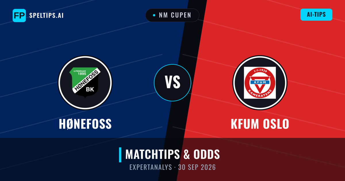 Hønefoss vs KFUM Oslo — matchtips och förhandstitt