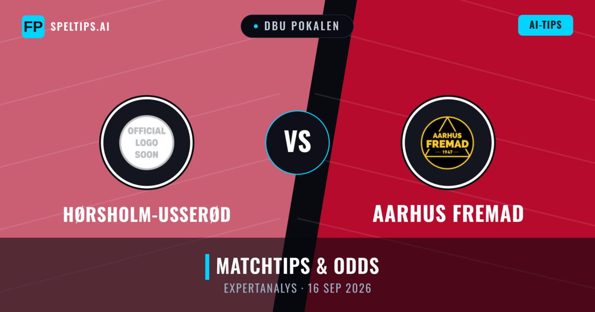 Hørsholm-Usserød vs Aarhus Fremad — matchtips och förhandstitt