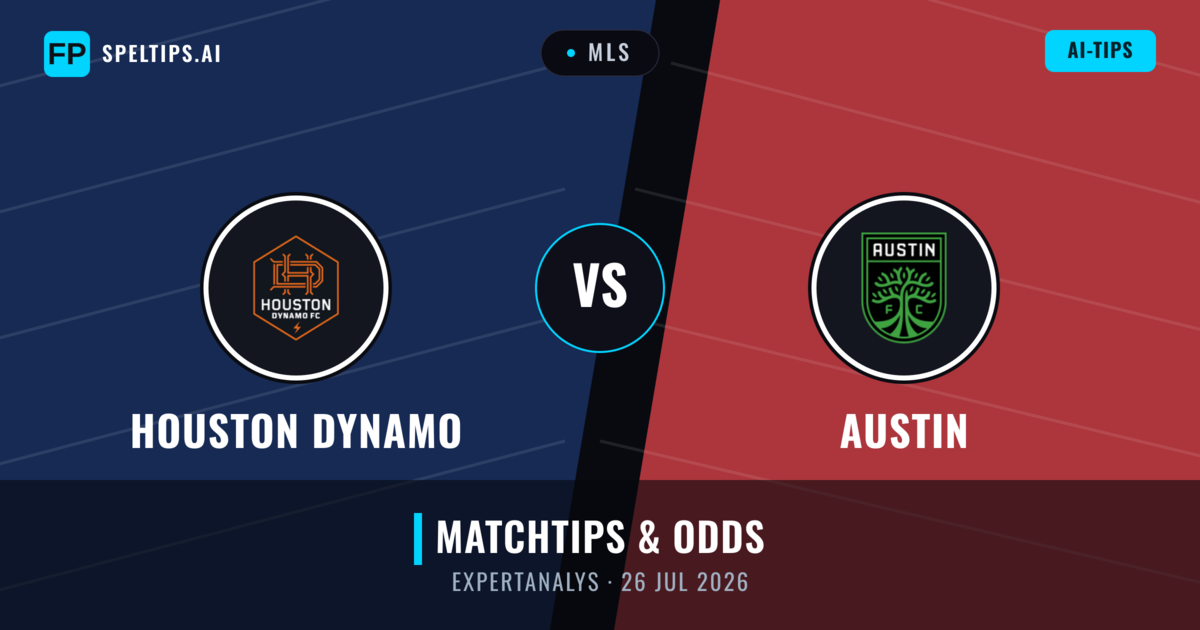 Houston Dynamo vs Austin — matchtips och förhandstitt