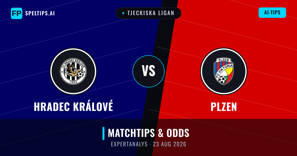 Hradec Králové vs Plzen — matchtips och förhandstitt