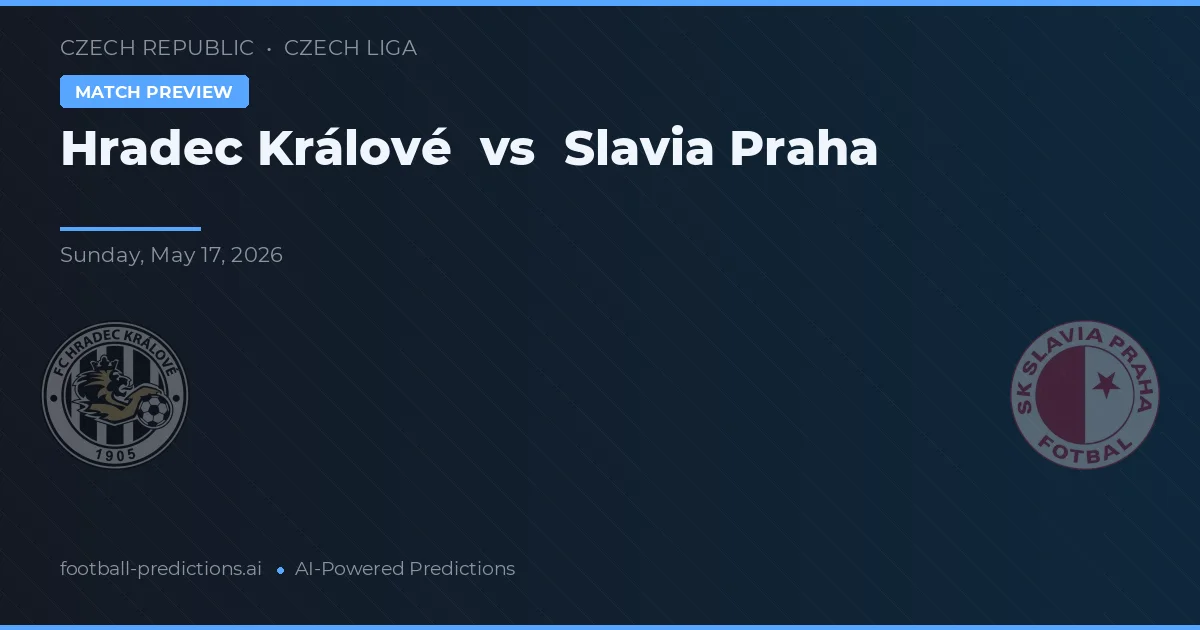Hradec Králové vs Slavia Prag — matchtips och förhandstitt