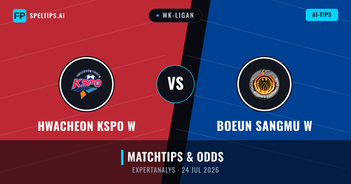 Hwacheon KSPO W vs Boeun Sangmu W — matchtips och förhandstitt