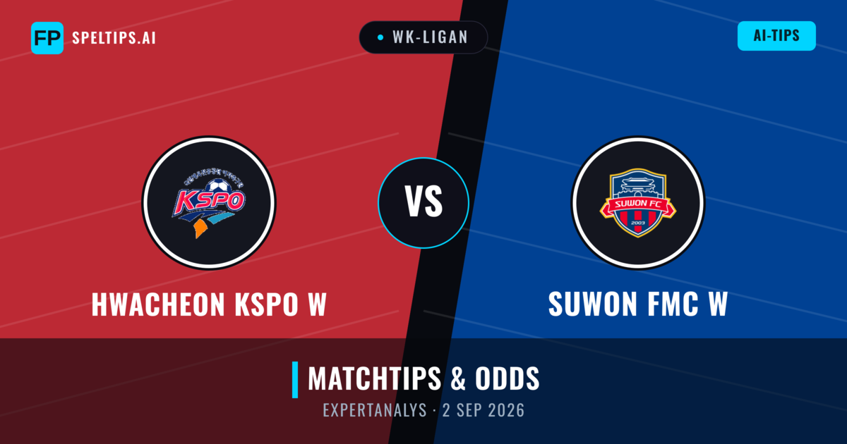 Hwacheon KSPO W vs Suwon FMC W — matchtips och förhandstitt