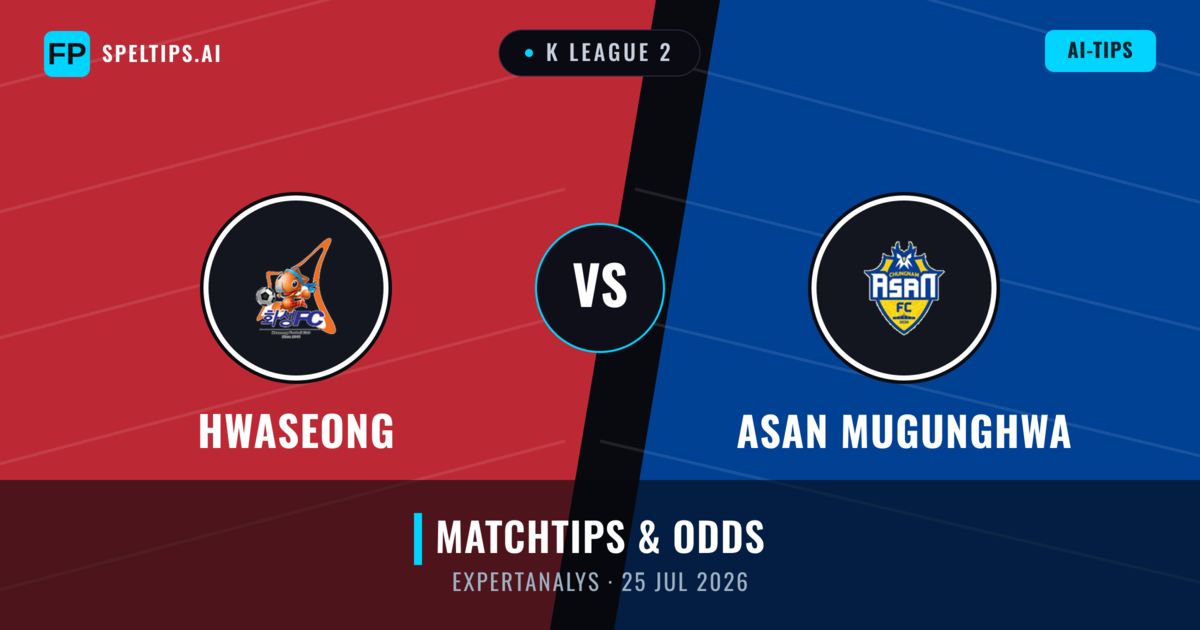 Hwaseong vs Asan Mugunghwa — matchtips och förhandstitt