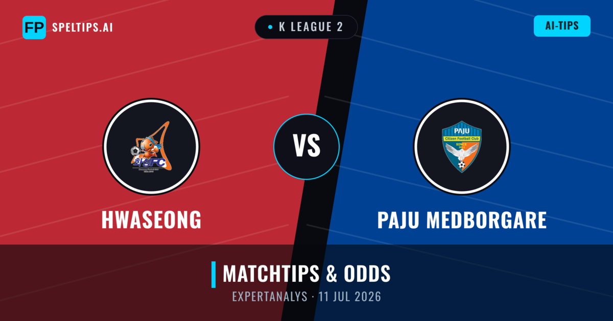 Hwaseong vs Paju Medborgare — matchtips och förhandstitt