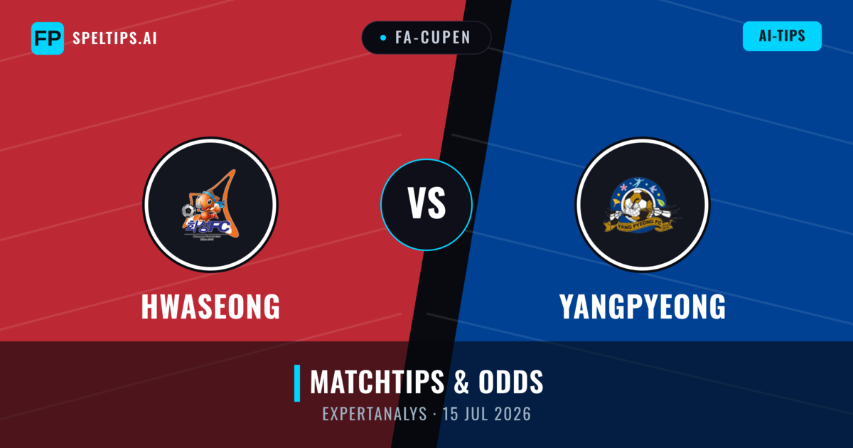 Hwaseong vs Yangpyeong — matchtips och förhandstitt