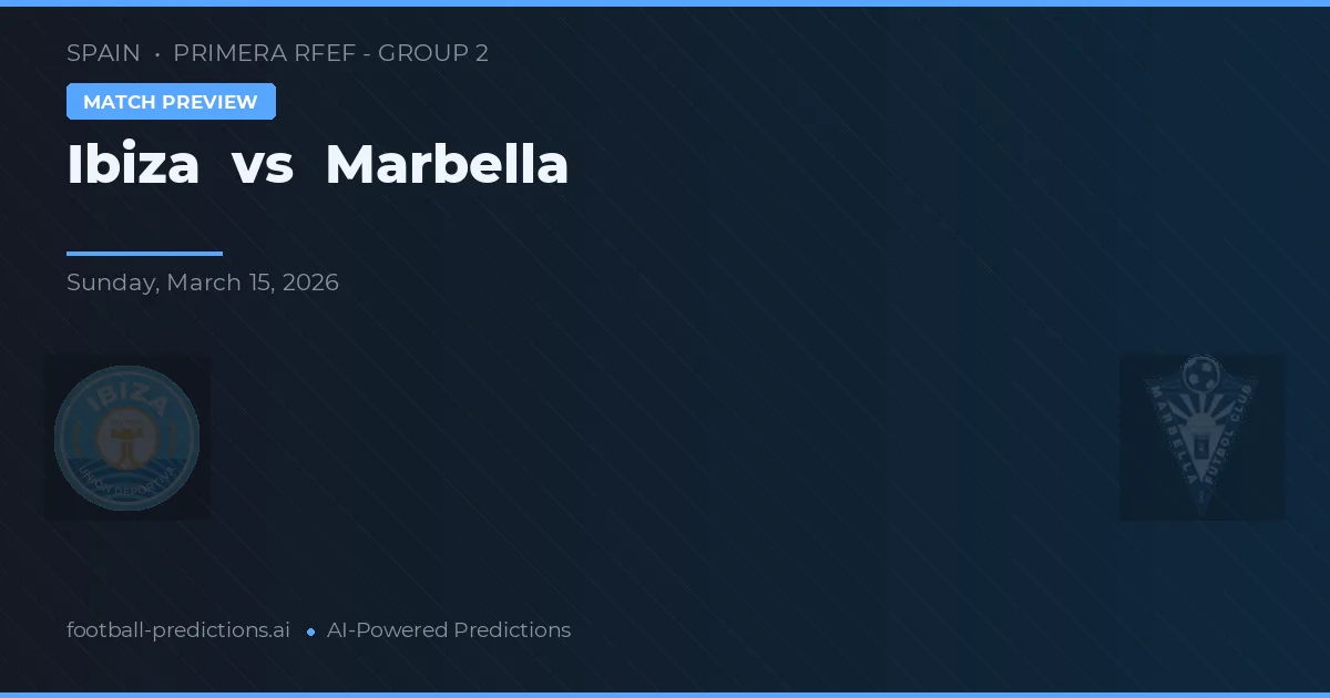 Ibiza vs Marbella — matchtips och förhandstitt