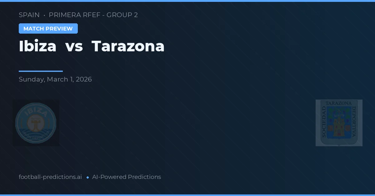 Ibiza vs Tarazona — matchtips och förhandstitt