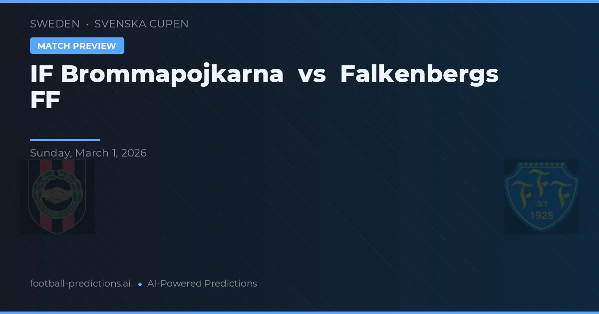 IF Brommapojkarna vs Falkenbergs FF — matchtips och förhandstitt