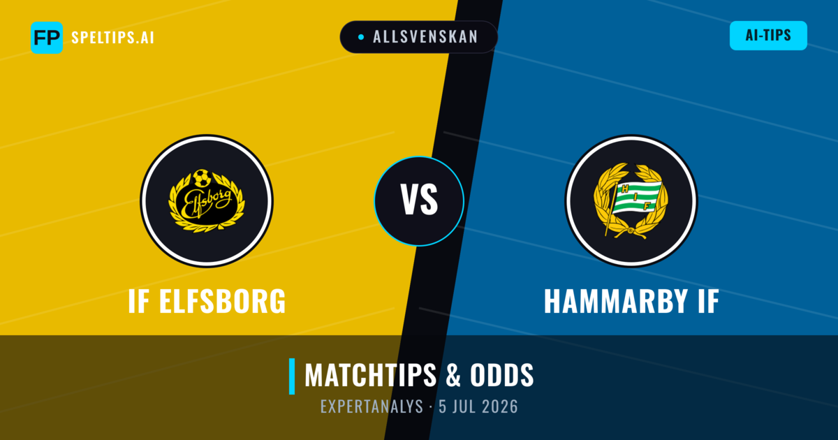 IF Elfsborg vs Hammarby IF — matchtips och förhandstitt