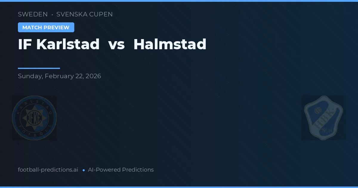IF Karlstad vs Halmstad — matchtips och förhandstitt