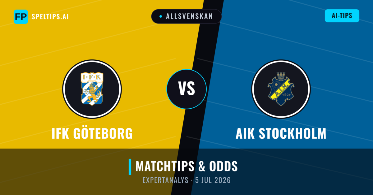 IFK Göteborg vs AIK Stockholm — matchtips och förhandstitt