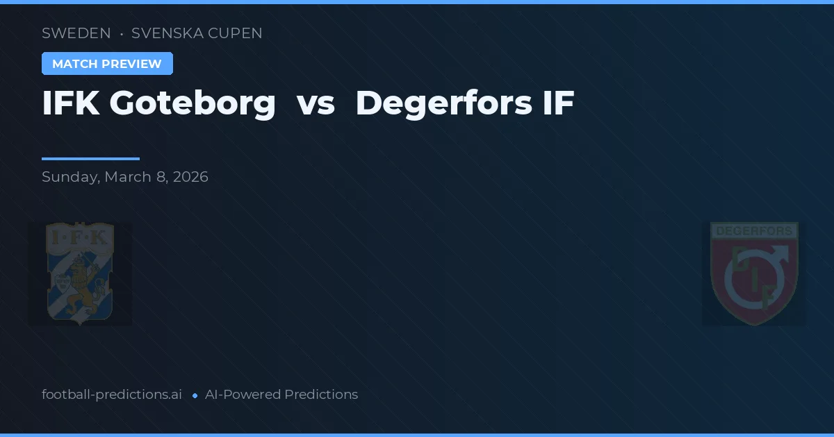 IFK Göteborg vs Degerfors IF — matchtips och förhandstitt