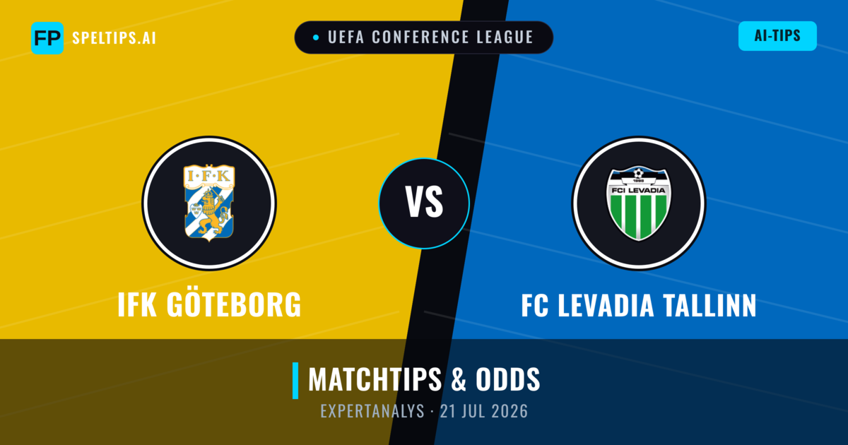 IFK Göteborg vs FC Levadia Tallinn — matchtips och förhandstitt