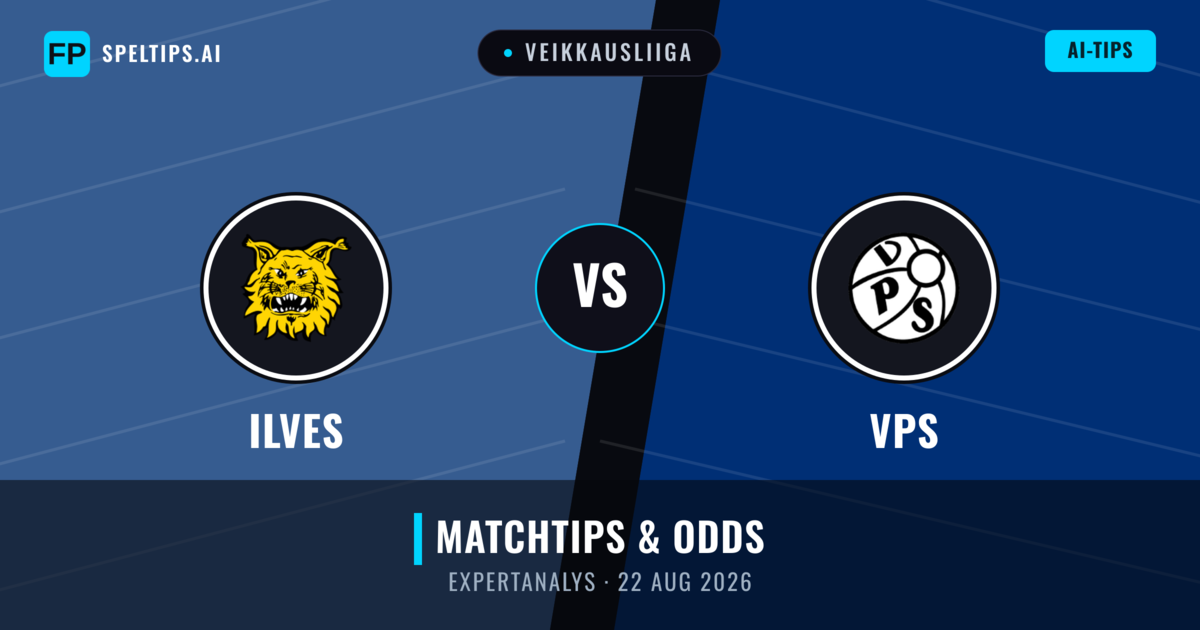 Ilves vs VPS — matchtips och förhandstitt