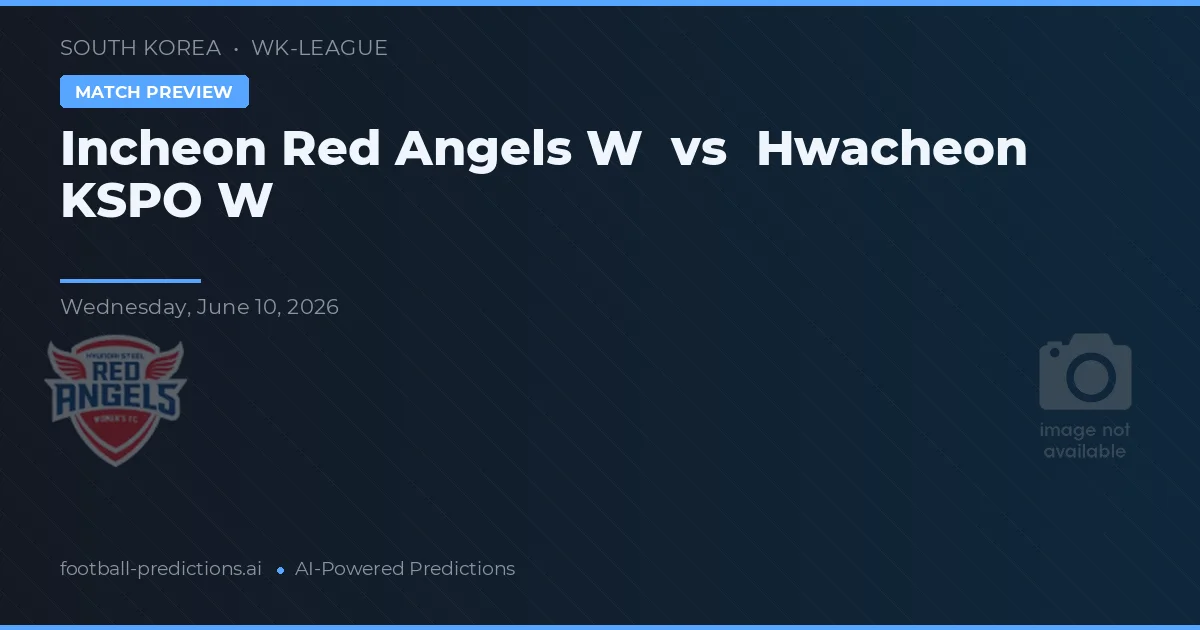 Hwacheon KSPO W vs Incheon Red Angels W — matchtips och förhandstitt