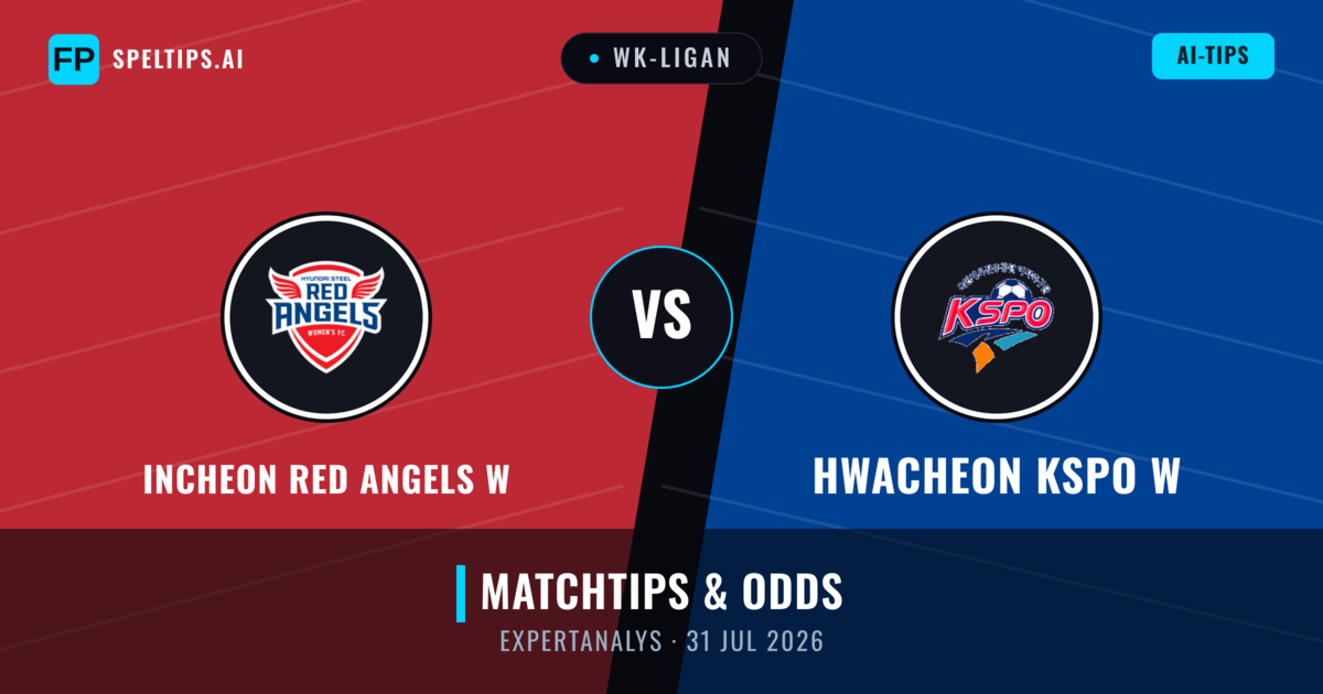 Incheon Red Angels W vs Hwacheon KSPO W — matchtips och förhandstitt