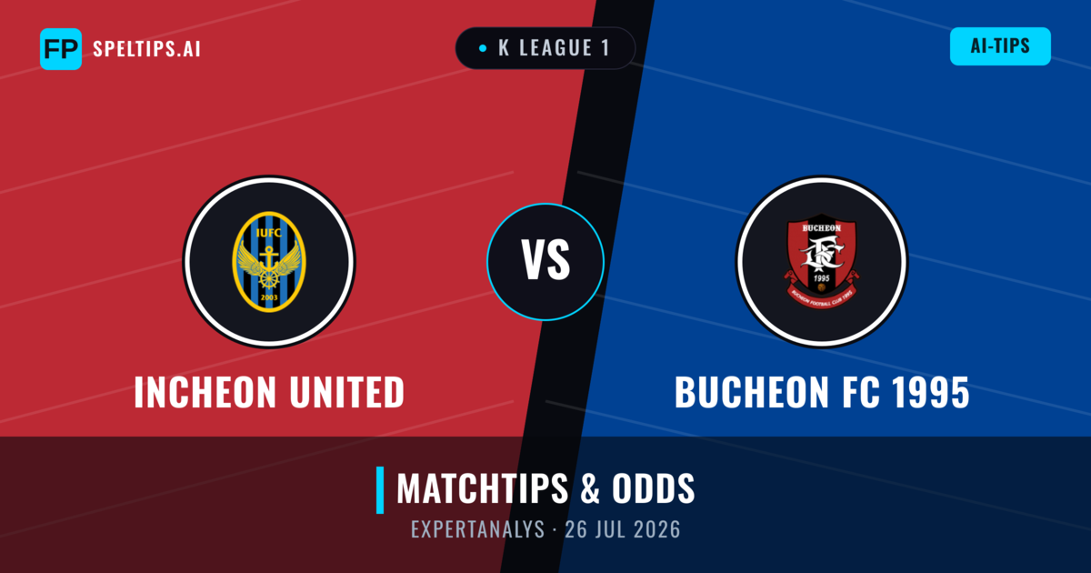 Incheon United vs Bucheon FC 1995 — matchtips och förhandstitt