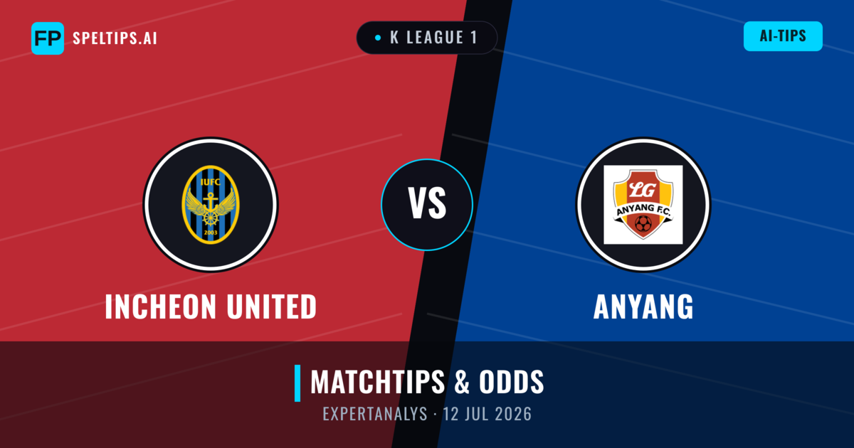 Incheon United vs Anyang — matchtips och förhandstitt