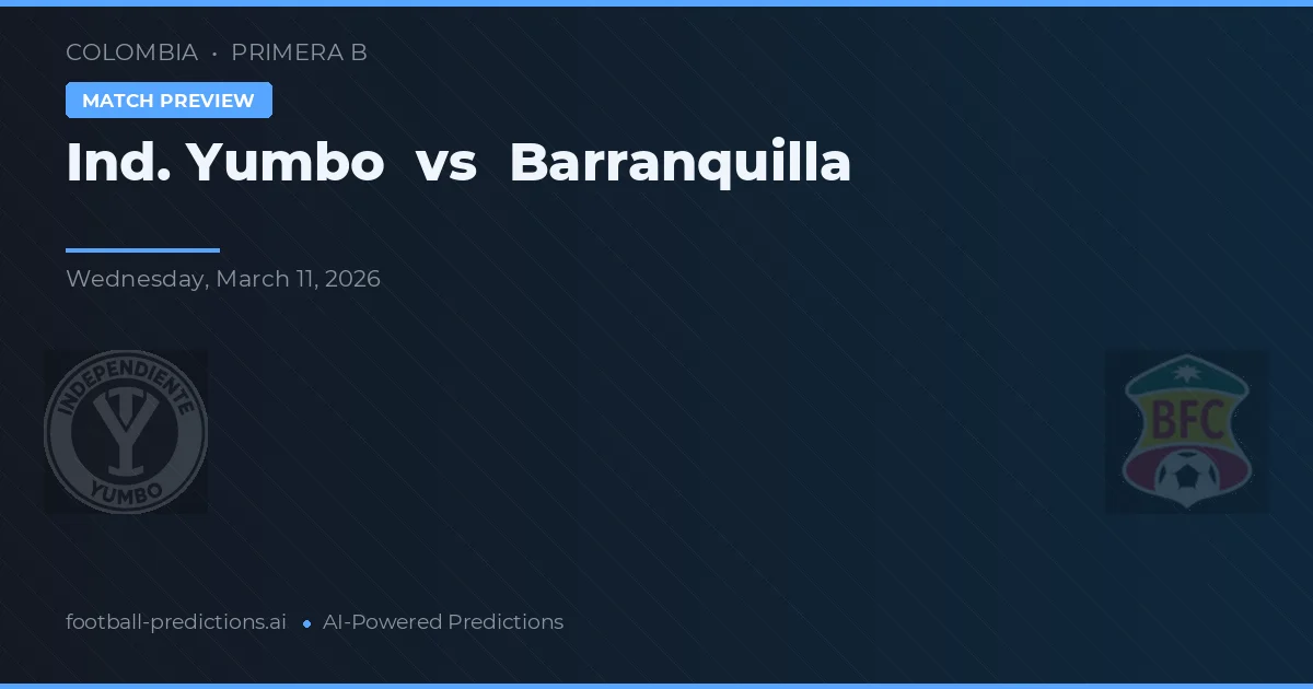 Ind. Yumbo vs Barranquilla — matchtips och förhandstitt