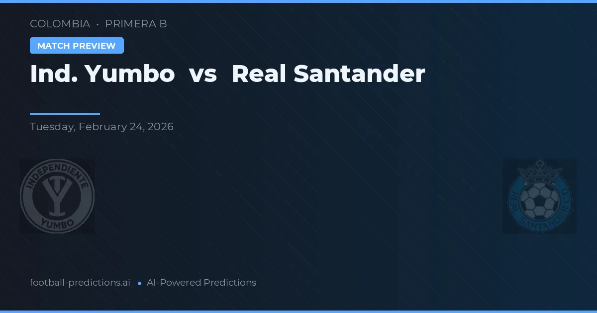 Ind. Yumbo vs Real Santander — matchtips och förhandstitt