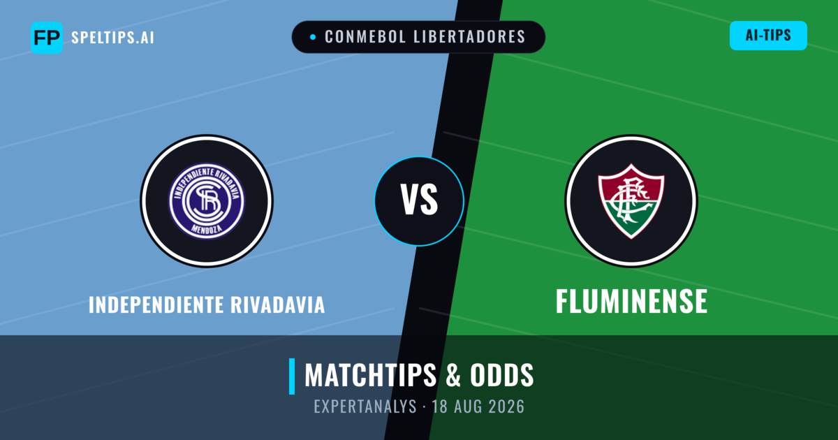 Independiente Rivadavia vs Fluminense — matchtips och förhandstitt