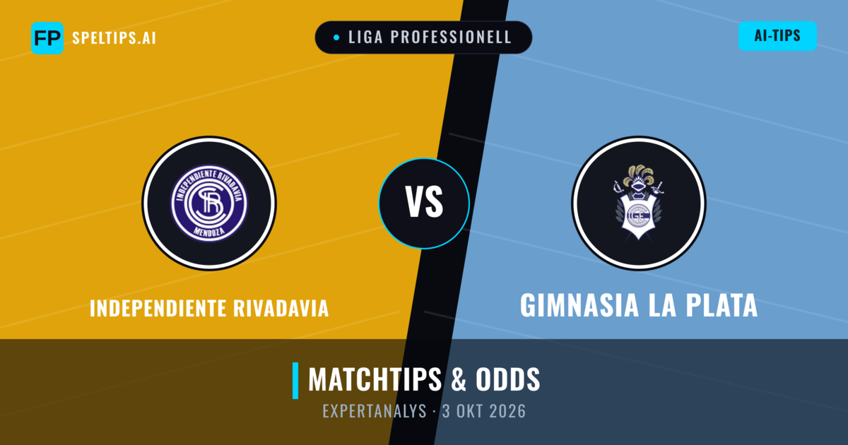 Independiente Rivadavia vs Gimnasia La Plata — matchtips och förhandstitt