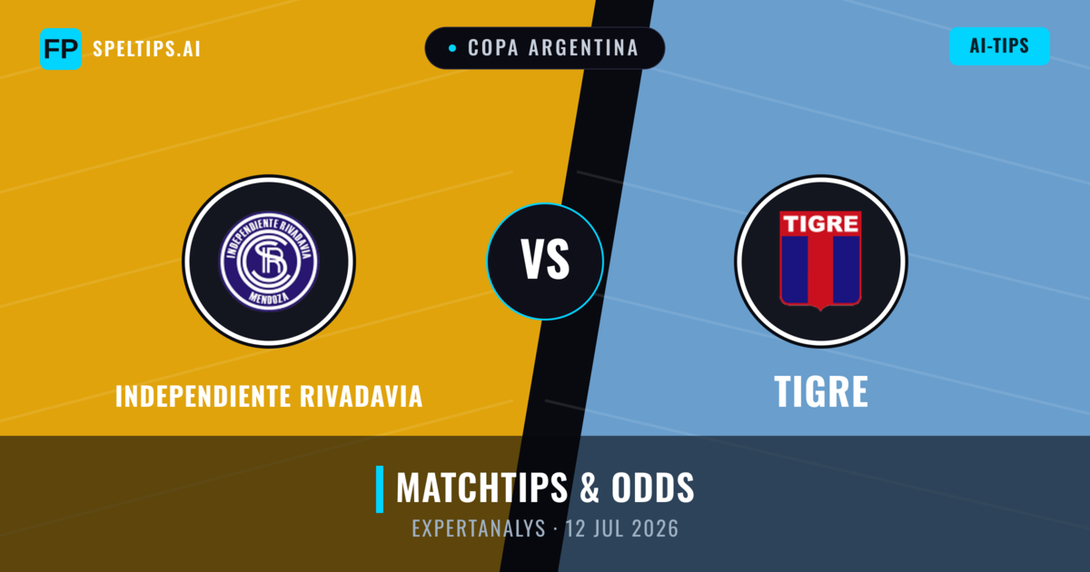 Independiente Rivadavia vs Tigre — matchtips och förhandstitt