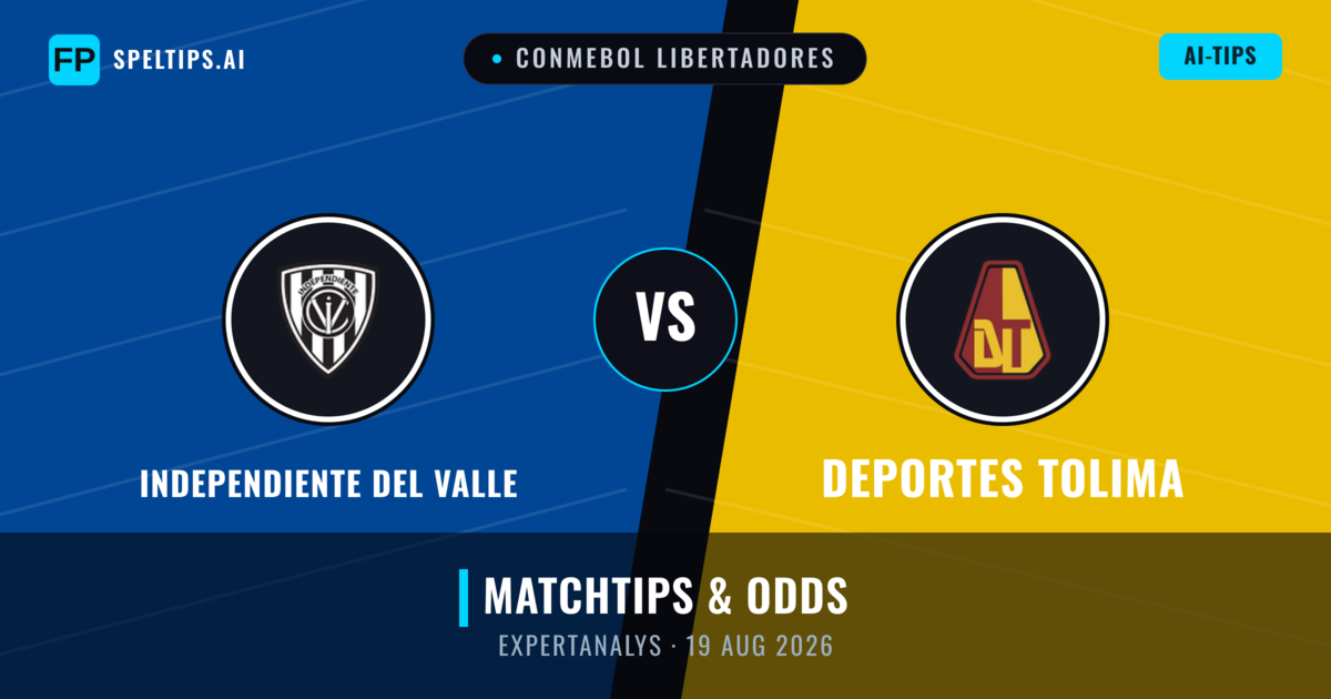 Independiente del Valle vs Deportes Tolima — matchtips och förhandstitt