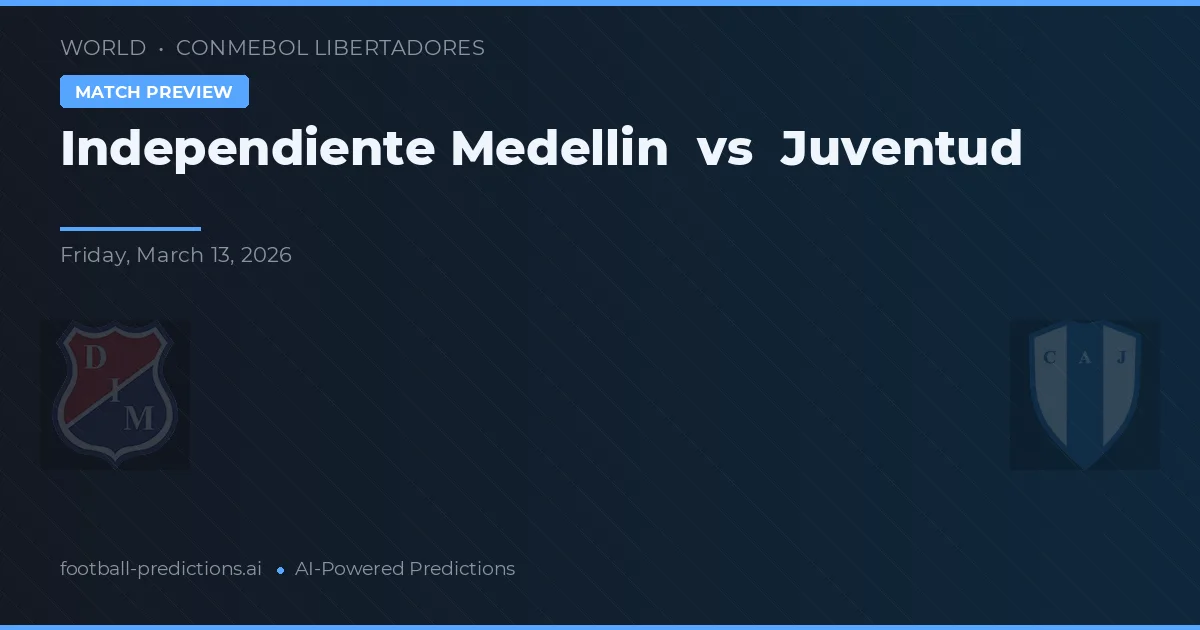Independiente Medellín vs Juventud — matchtips och förhandstitt