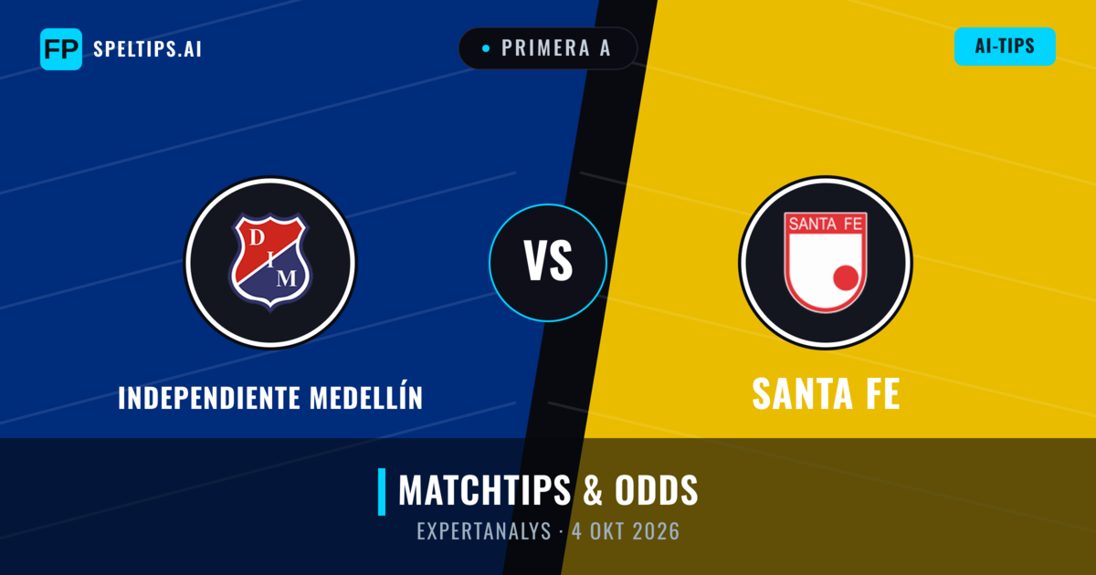 Independiente Medellín vs Santa Fe — matchtips och förhandstitt