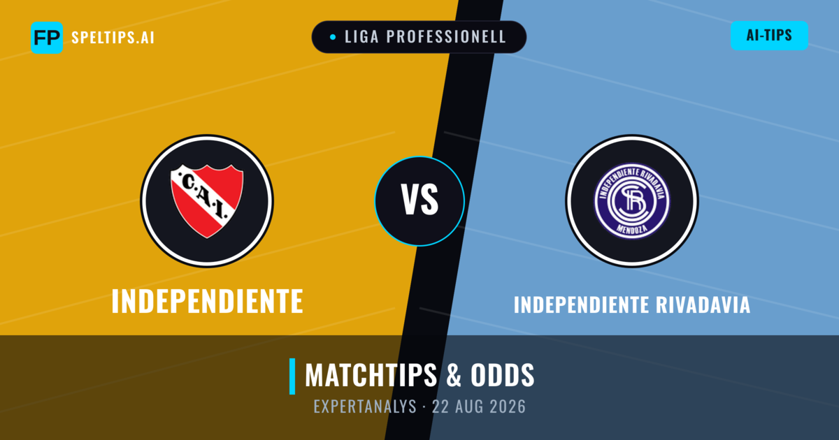Independiente vs Independiente Rivadavia — matchtips och förhandstitt