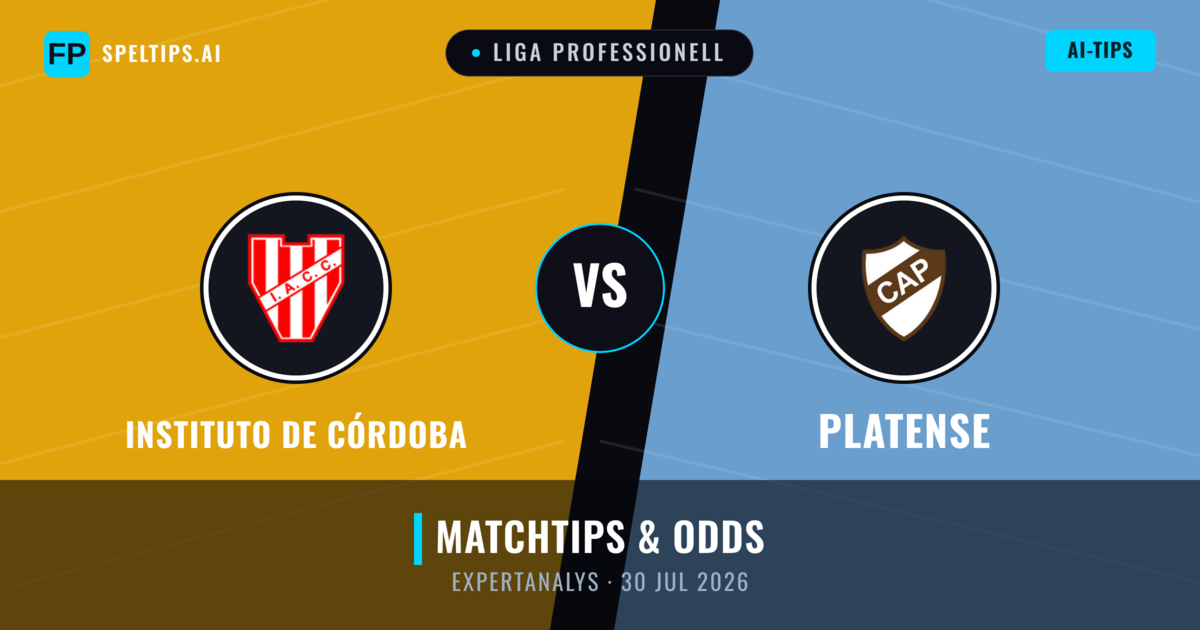 Instituto de Córdoba vs Platense — matchtips och förhandstitt