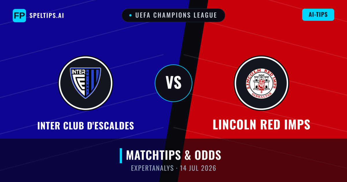 Inter Club d'Escaldes vs Lincoln Red Imps — matchtips och förhandstitt