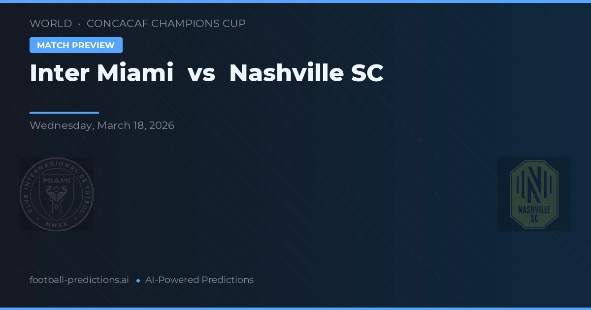 Inter Miami vs Nashville SC — matchtips och förhandstitt