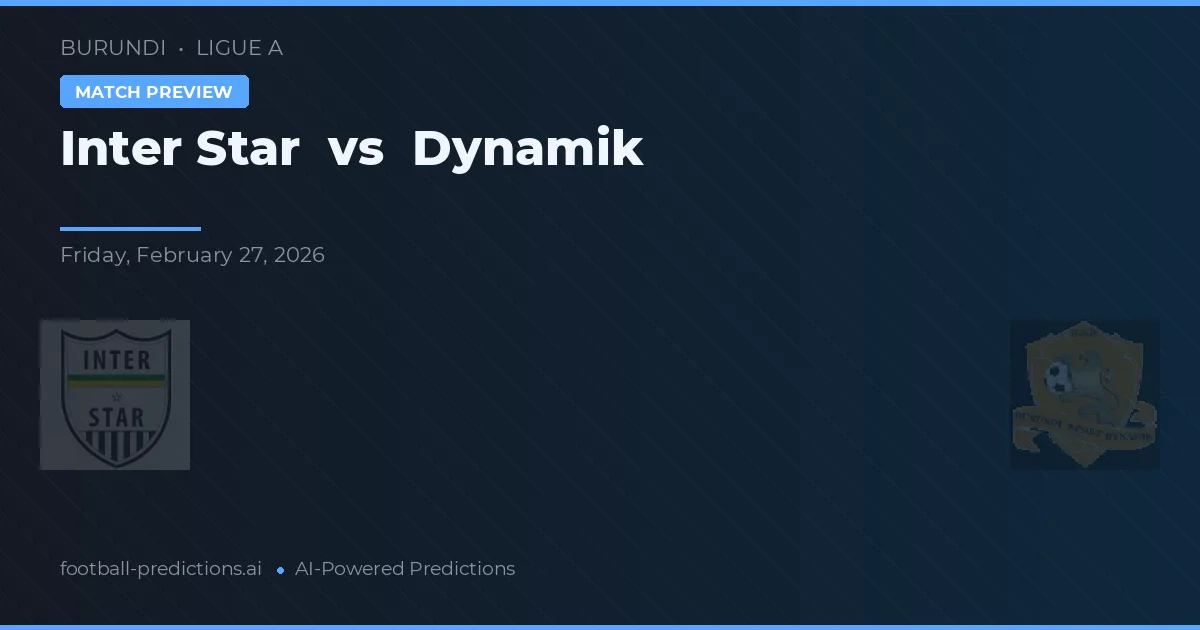 Inter Star vs Dynamik — matchtips och förhandstitt