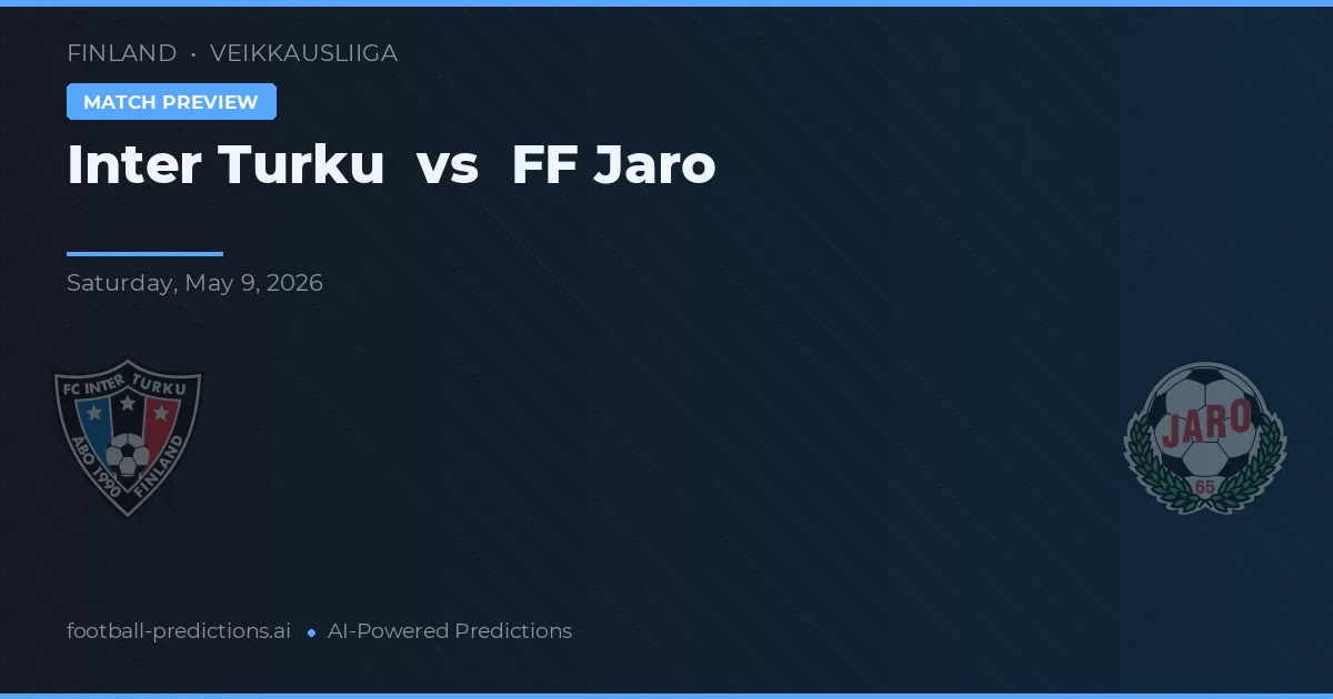 Inter Turku vs FF Jaro — matchtips och förhandstitt