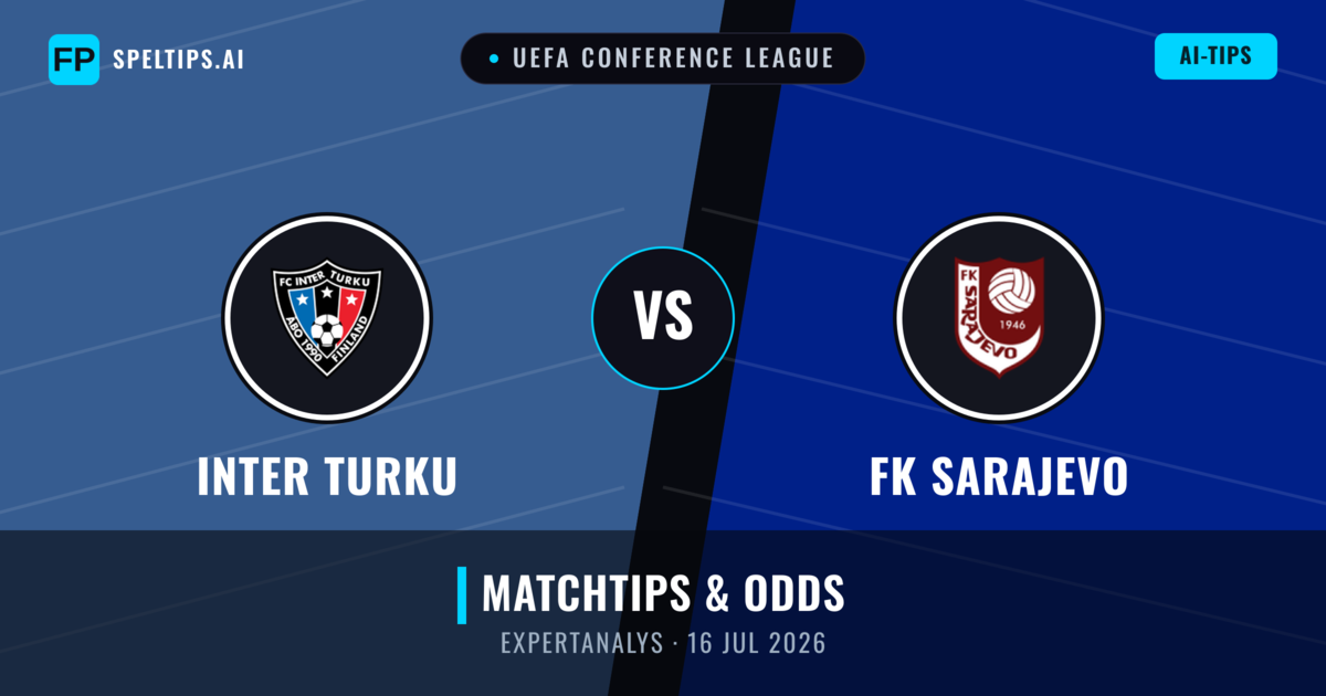 Inter Turku vs FK Sarajevo — matchtips och förhandstitt