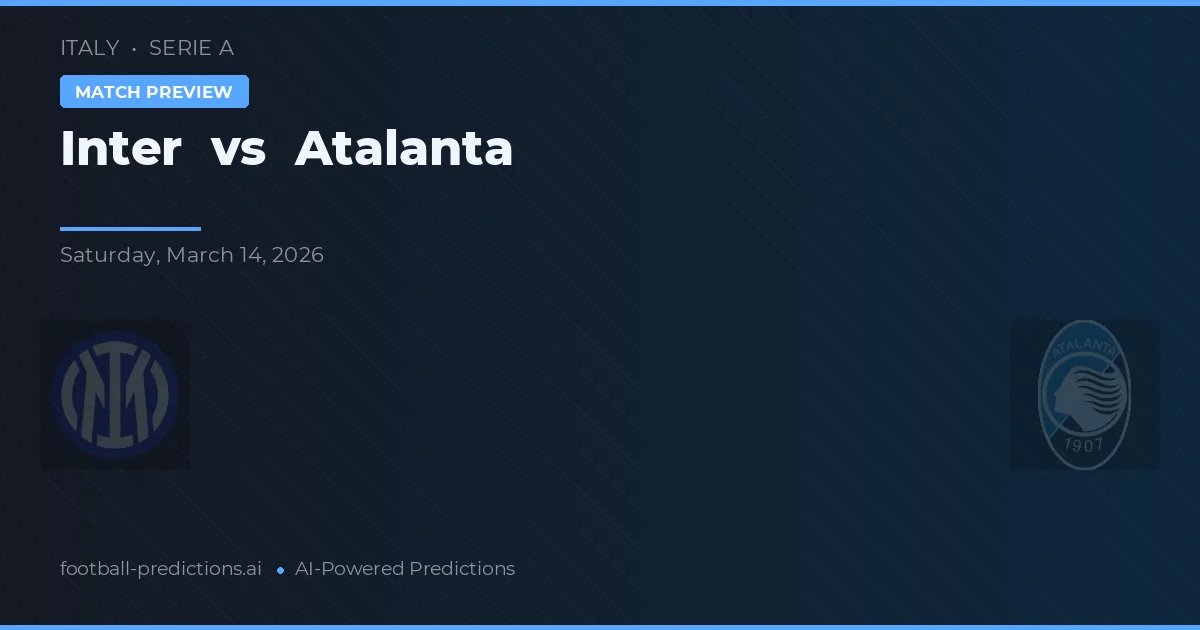 Inter vs Atalanta — matchtips och förhandstitt