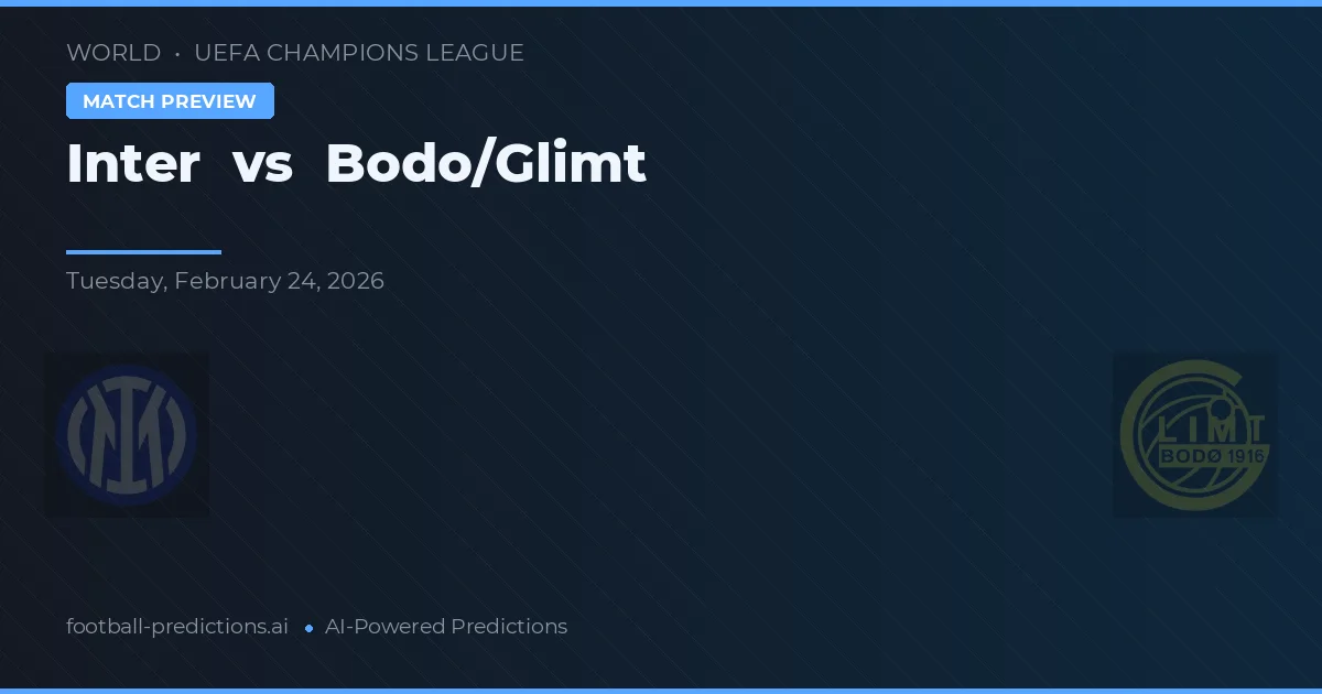 Inter vs Bodø/Glimt — matchtips och förhandstitt