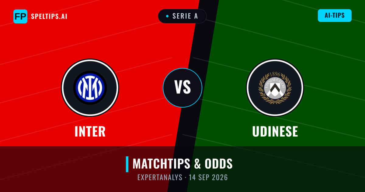 Inter vs Udinese — matchtips och förhandstitt