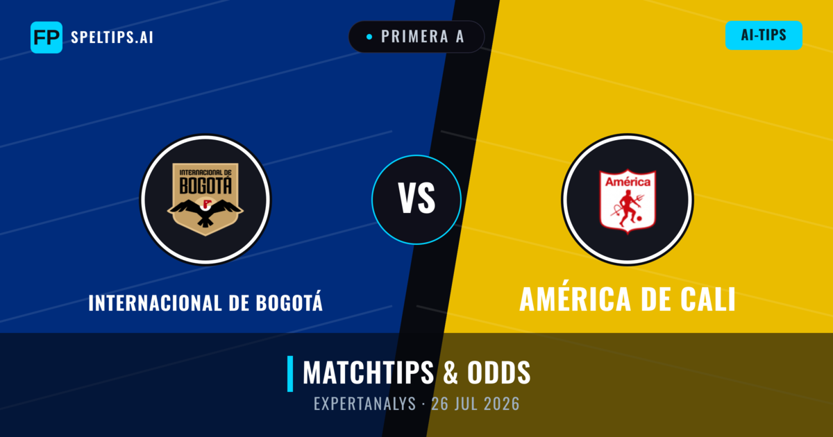 Internacional de Bogotá vs América de Cali — matchtips och förhandstitt