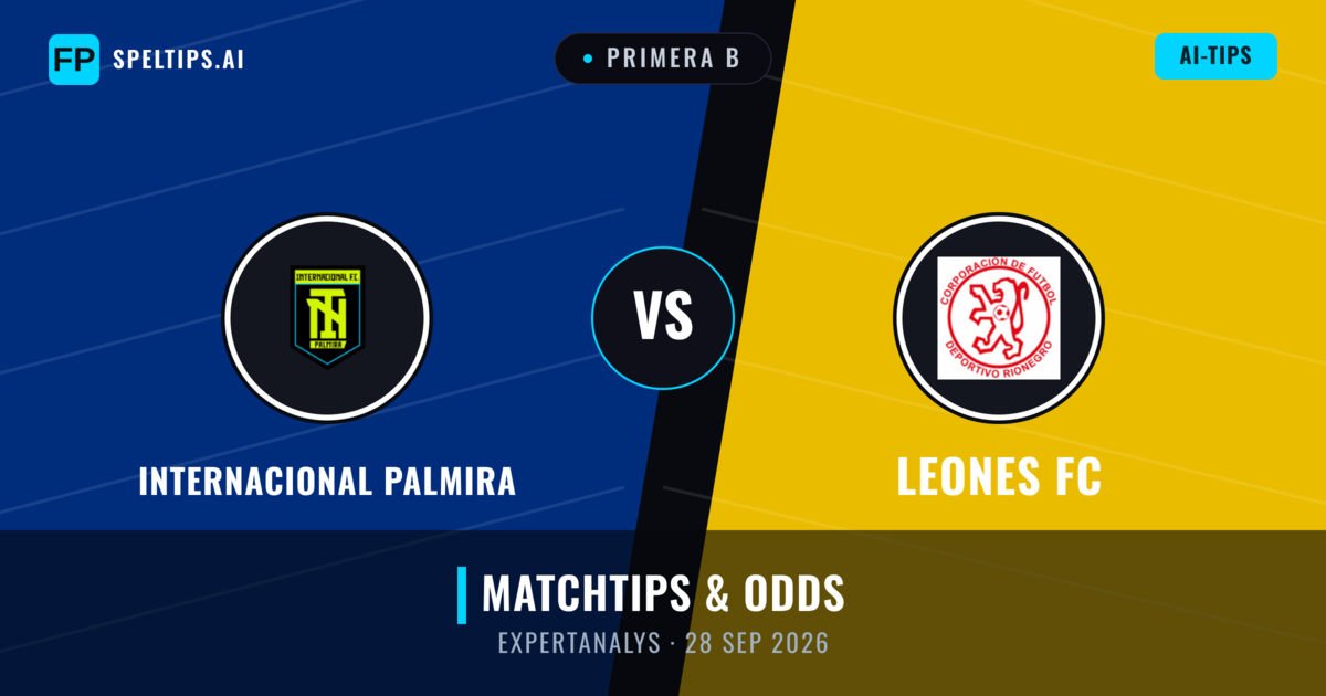 Internacional Palmira vs Leones FC — matchtips och förhandstitt
