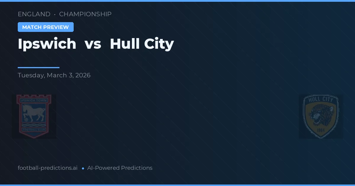 Ipswich vs Hull City — matchtips och förhandstitt