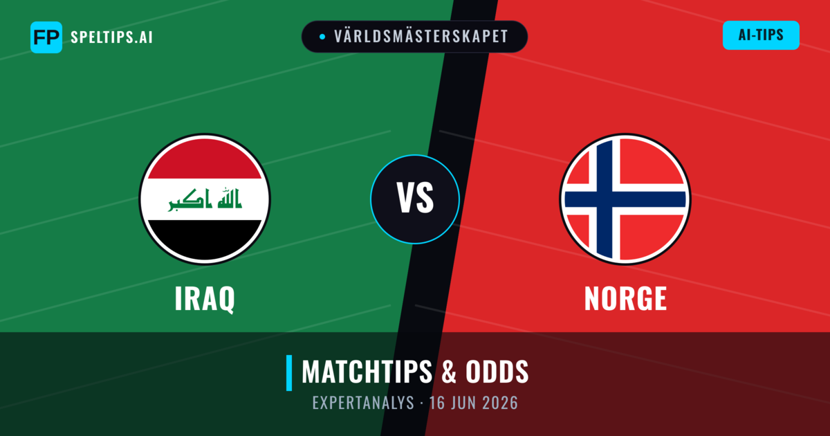 Iraq vs Norge — matchtips och förhandstitt