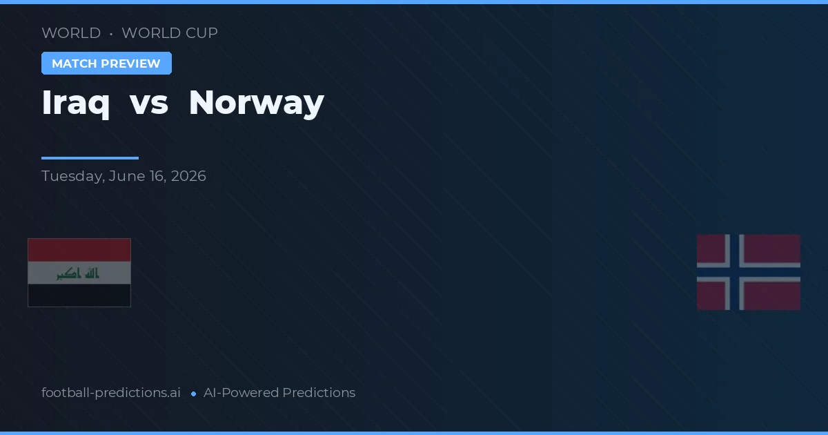 Iraq vs Norge — matchtips och förhandstitt