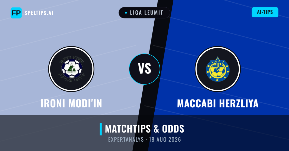 Ironi Modi'in vs Maccabi Herzliya — matchtips och förhandstitt