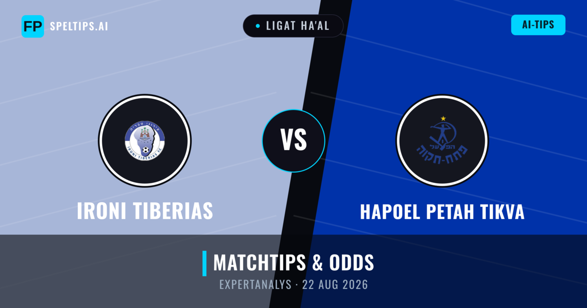 Ironi Tiberias vs Hapoel Petah Tikva — matchtips och förhandstitt